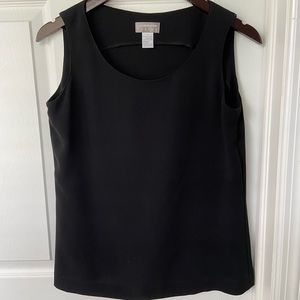 Black sleeveless top